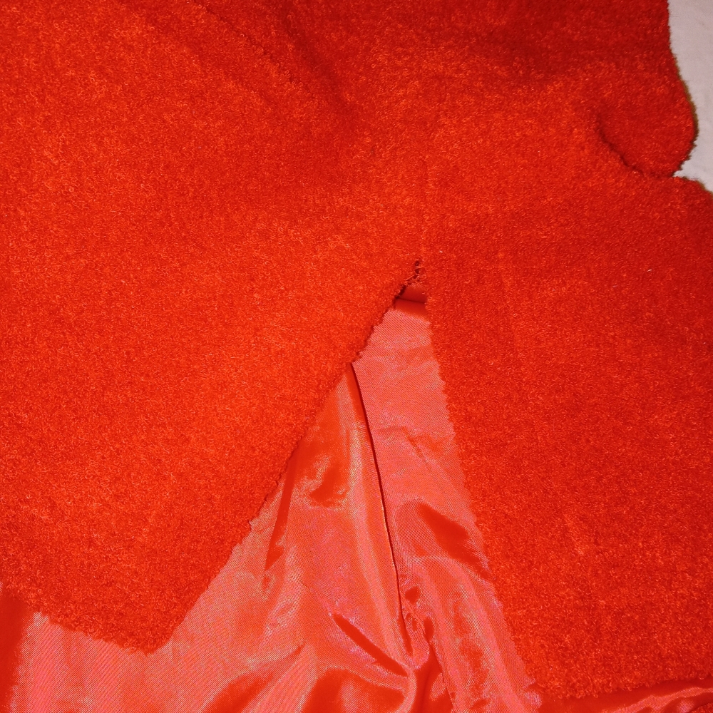 Nwot Sandro Sport Vintage Red Teddy Lined Blazer Small - Picture 11 of 12